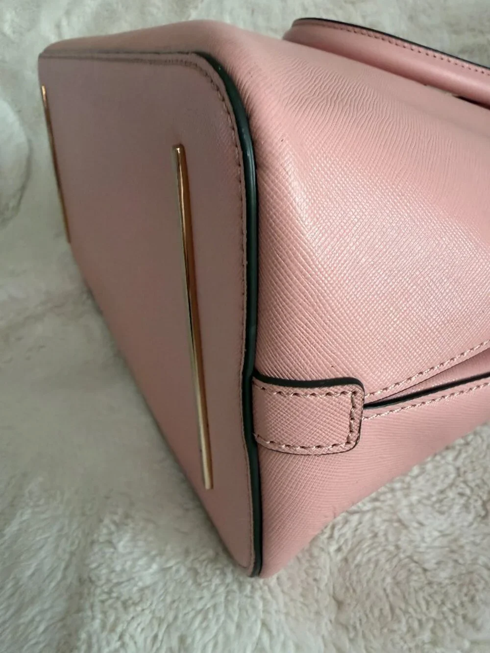 Tory Burch Robinson Open Dome Pink Leather Satchel Bag - Picture 11 of 16